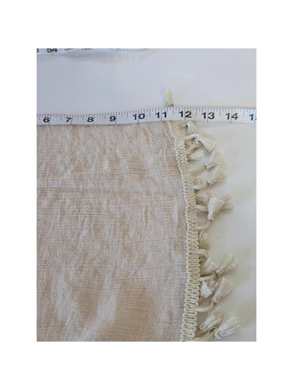 Evelyn K New York Beige Tassel Kimono Cardigan Cover Up - Picture 6 of 10
